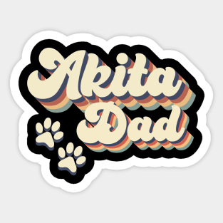 Akita Dad Gift For Lovers of Dogs Sticker